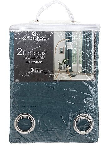 Lot de 2 rideaux occultants à oeillets ODÉLIE
