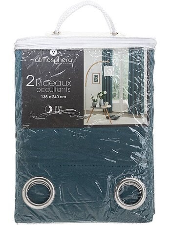 Lot de 2 rideaux occultants à oeillets ODÉLIE