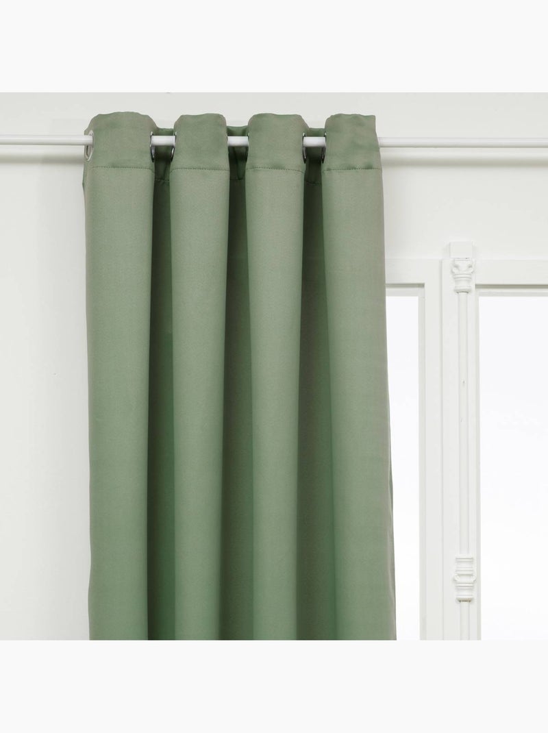 Lot de 2 rideaux occultants à oeillets odelie Vert clair - Kiabi