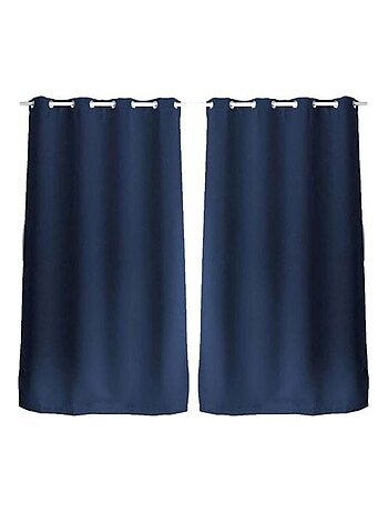 Lot de 2 rideaux occultants à œillets REGLISSE