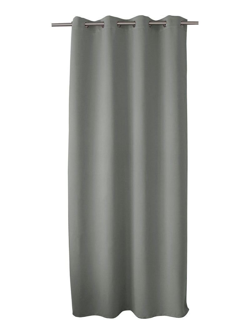 Lot de 2 rideaux occultants à œillets REGLISSE Gris - Kiabi