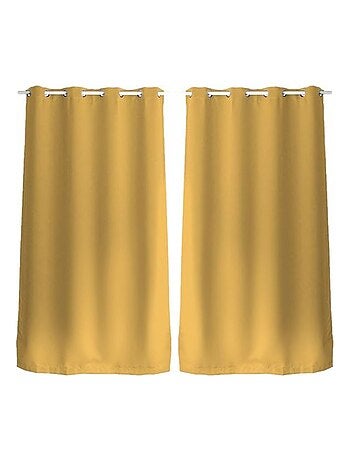 Lot de 2 rideaux occultants à œillets REGLISSE