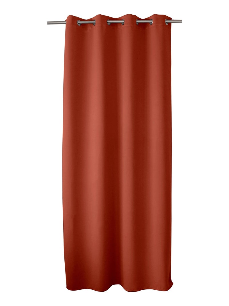 Lot de 2 rideaux occultants à œillets REGLISSE Orange - Kiabi
