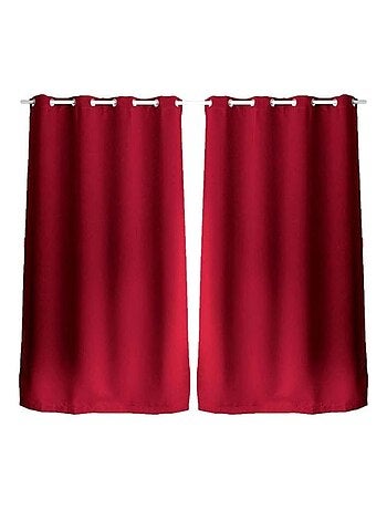 Lot de 2 rideaux occultants à œillets REGLISSE