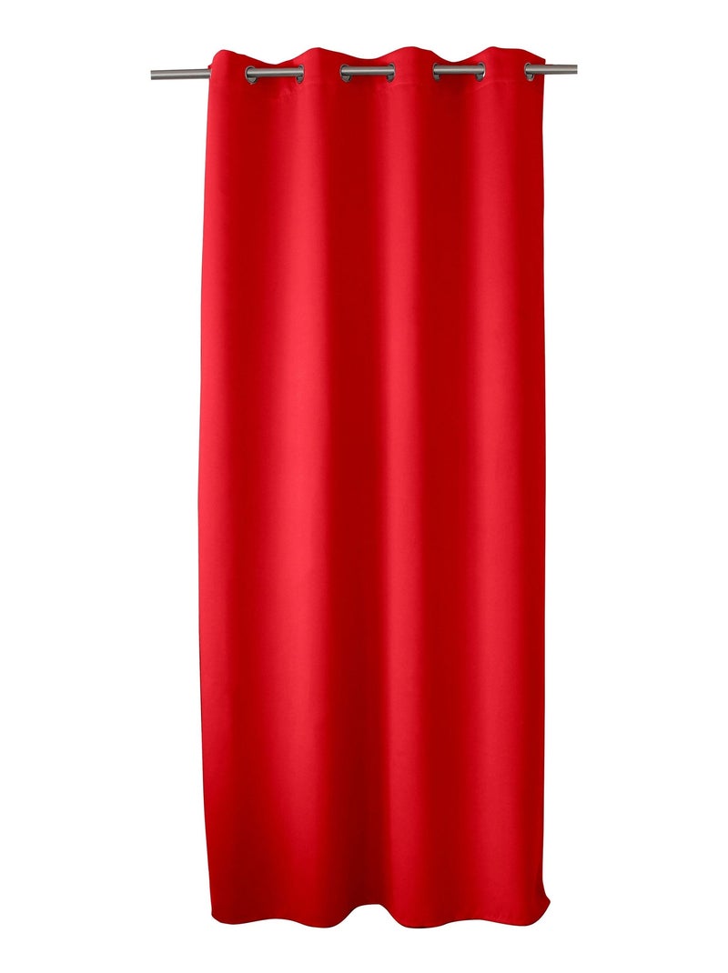 Lot de 2 rideaux occultants à œillets REGLISSE Rouge - Kiabi