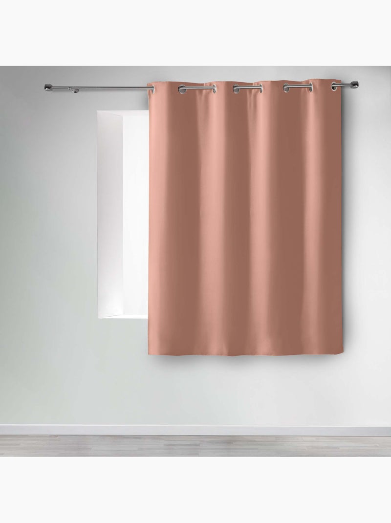 Lot de 2 Rideaux Occultants à Œillets – Uni Blush - Kiabi