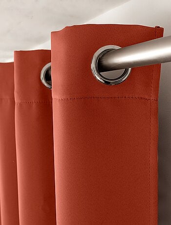 Lot de 2 Rideaux occultants Basic à 8 œillets