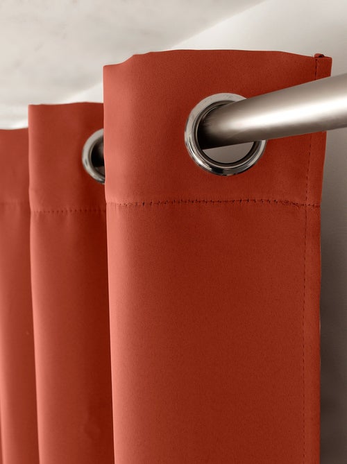 Lot de 2 Rideaux occultants Basic à 8 œillets - Kiabi