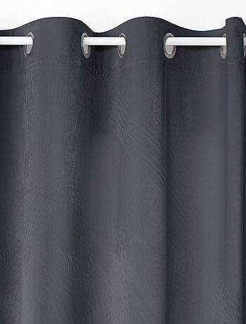 Lot de 2 Rideaux occultants en polyester effet velours