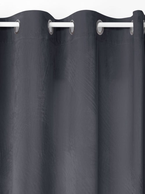 Lot de 2 Rideaux occultants en polyester effet velours - Kiabi