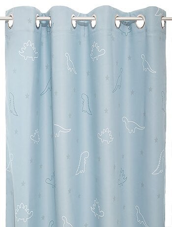 Lot de 2 rideaux occultants enfant phosphorescents DINOSAURES
