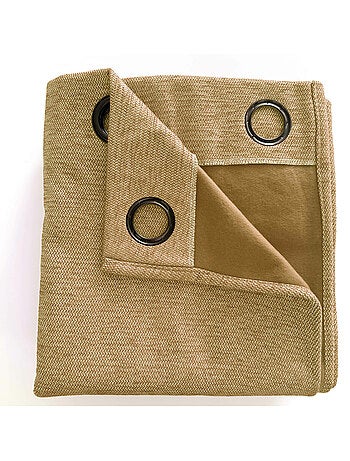 Lot de 2 rideaux occultants thermiques doublés polaire arctica