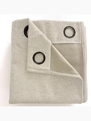 Lot de 2 rideaux occultants thermiques doublés polaire arctica