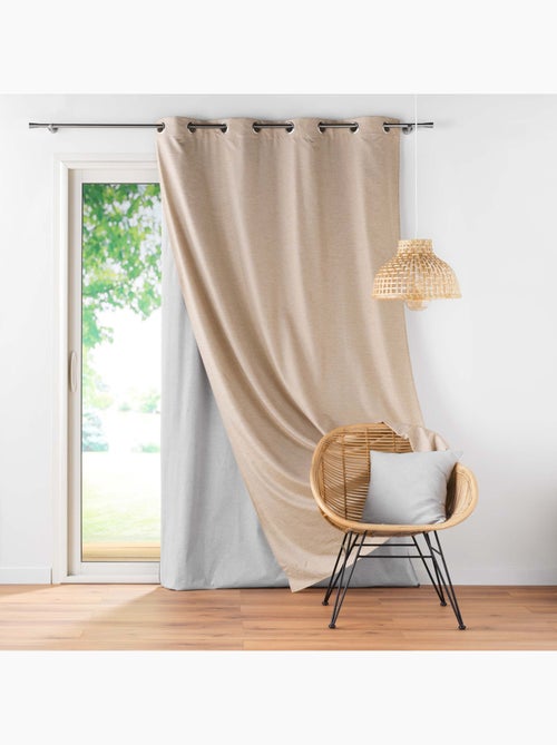 Lot de 2 Rideaux occultant/thermique/phonique doublure amovible Coverline - Kiabi