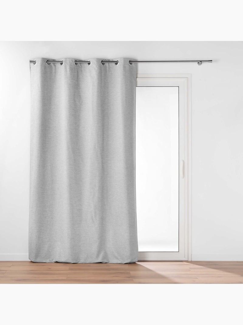 Lot de 2 Rideaux occultant/thermique/phonique doublure amovible Coverline Gris - Kiabi