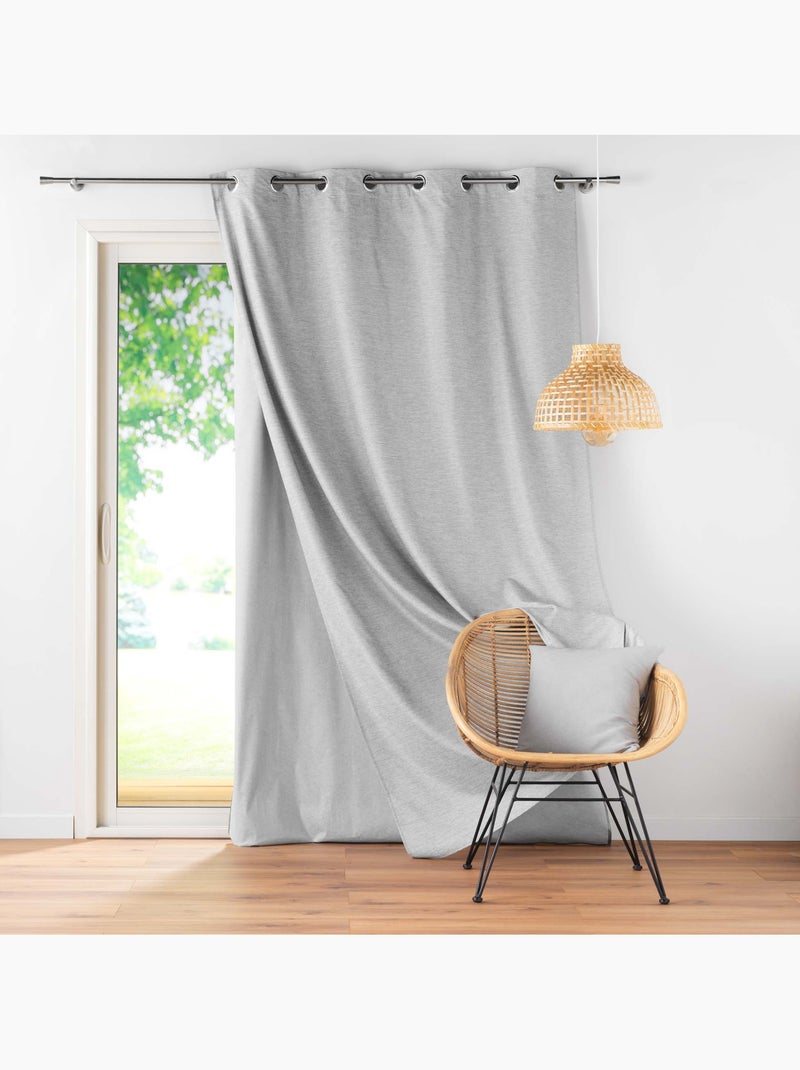 Lot de 2 Rideaux occultant/thermique/phonique doublure amovible Coverline Gris - Kiabi