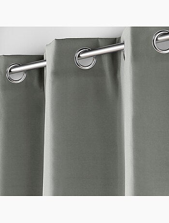 Lot de 2 rideaux petite hauteur isolant thermique microfibre micropolar