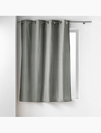 Lot de 2 rideaux petite hauteur isolant thermique microfibre micropolar