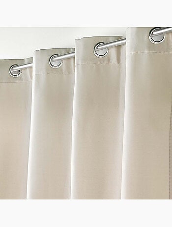 Lot de 2 Rideaux petite hauteur isolant thermique microfibre Micropolar