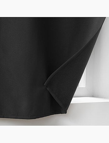 Lot de 2 Rideaux petite hauteur isolant thermique microfibre Micropolar