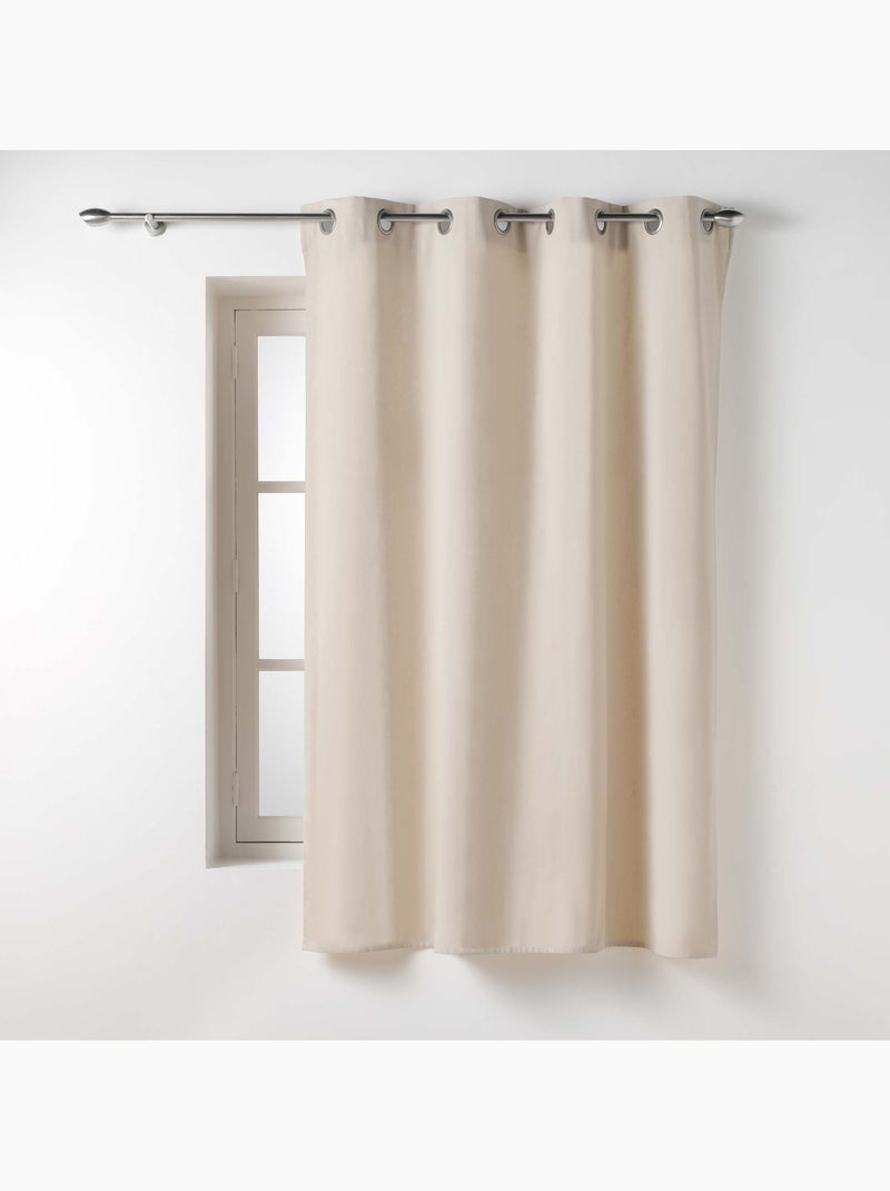 Lot de 2 Rideaux Petite Hauteur – Twily – Polycoton Lin - Kiabi