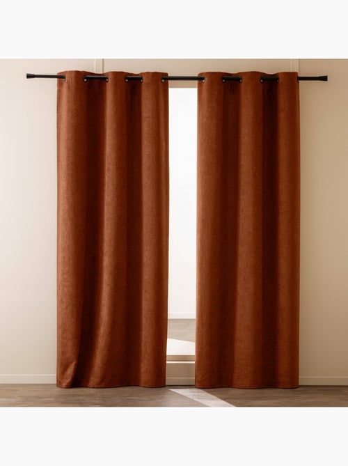 Lot de 2 rideaux tamisants à œillets – Bouclette unie WINONY - Kiabi Lot de 2 rideaux tamisants à œillets – Bouclette unie WINONY - Kiabi