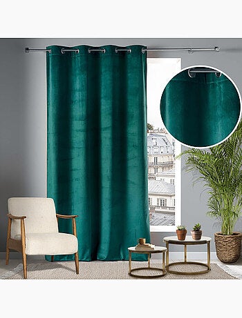 Lot de 2 Rideaux Tamisants à Œillets – Velours Doux – Velvetine