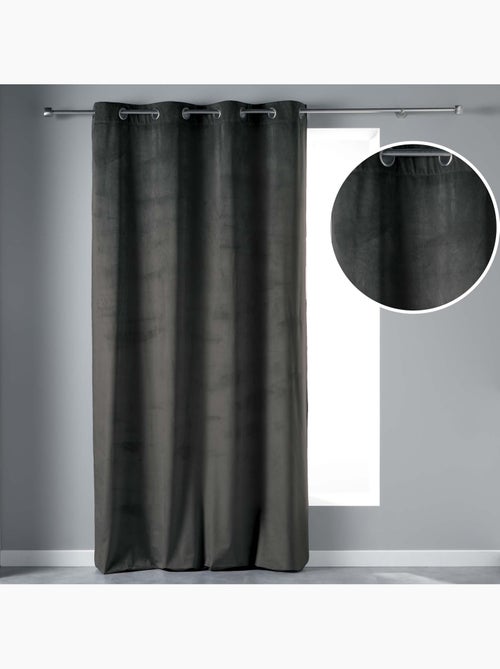 Lot de 2 Rideaux Tamisants à Œillets – Velours Doux – Velvetine - Kiabi