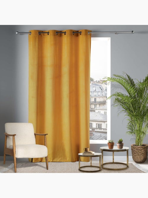 Lot de 2 Rideaux Tamisants à Œillets – Velours Doux – Velvetine - Kiabi