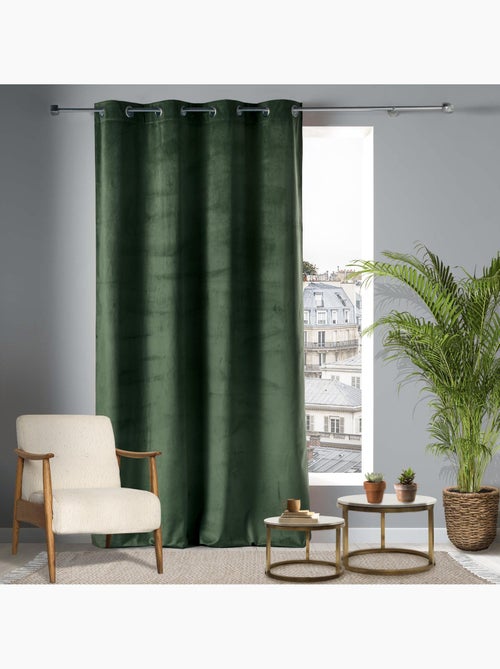 Lot de 2 Rideaux Tamisants à Œillets – Velours Doux – Velvetine - Kiabi