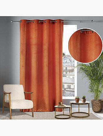 Lot de 2 Rideaux Tamisants à Œillets – Velours Doux – Velvetine