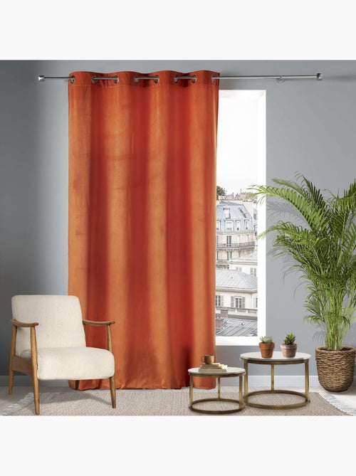 Lot de 2 Rideaux Tamisants à Œillets – Velours Doux – Velvetine - Kiabi