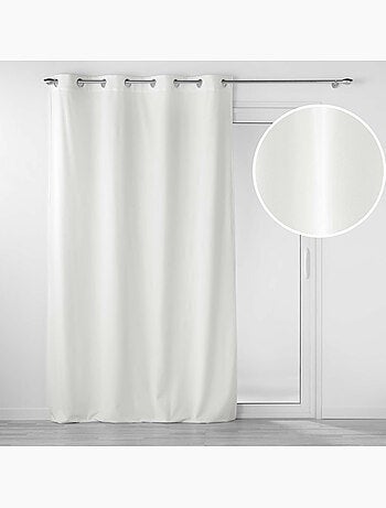 Lot de 2 Rideaux tamisants à œillets – Velours relief Velouriane