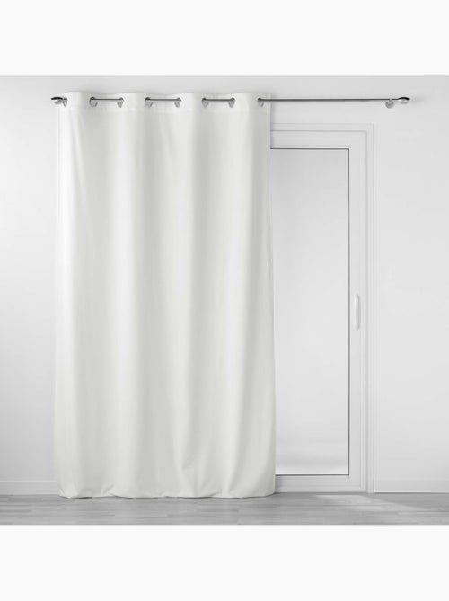 Lot de 2 Rideaux tamisants à œillets – Velours relief Velouriane - Kiabi