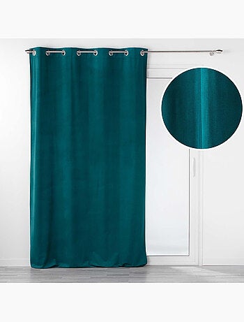 Lot de 2 Rideaux tamisants à œillets – Velours relief Velouriane