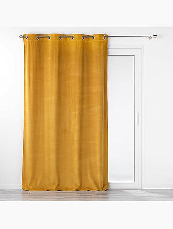 Lot de 2 Rideaux tamisants à œillets – Velours relief Velouriane
