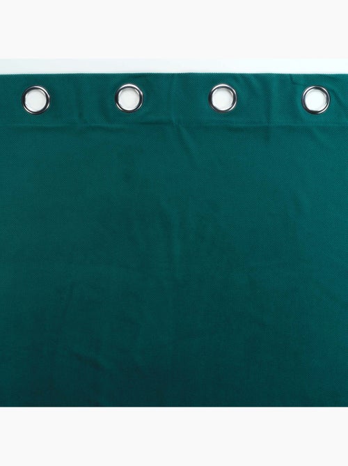 Lot de 2 Rideaux tamisants à œillets – Velours relief Velouriane - Kiabi