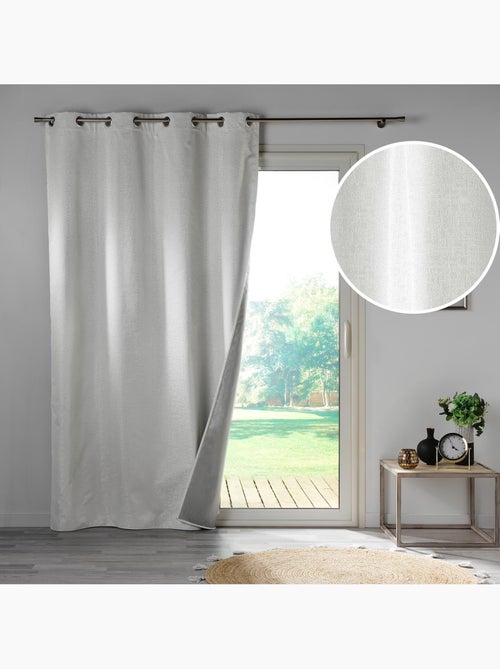 Lot de 2 Rideaux Thermiques – 100 % Occultants / Jacquard – Darko - Kiabi