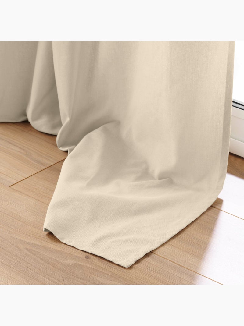 Lot de 2 rideaux – twily – polycoton Lin - Kiabi