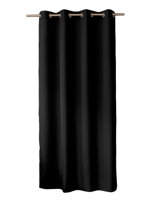 Lot de 2 rideaux uni à œillets BASIC - Kiabi