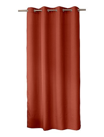 Lot de 2 rideaux uni à œillets BASIC