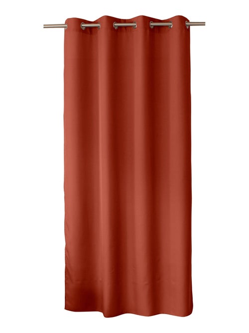 Lot de 2 rideaux uni à œillets BASIC - Kiabi