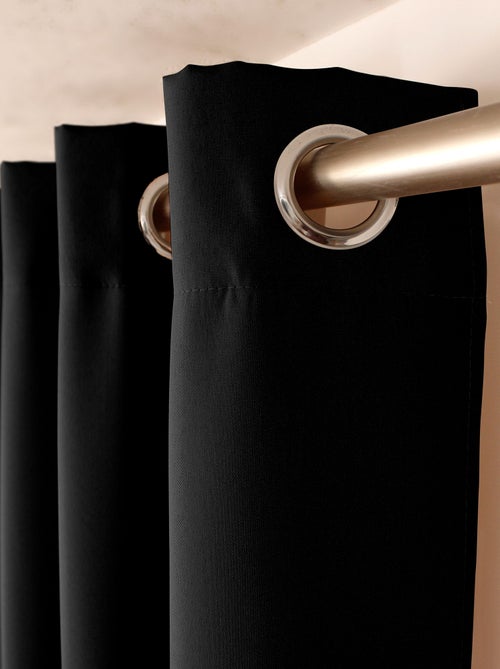 Lot de 2 Rideaux uni avec œillets - Kiabi