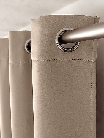 Lot de 2 Rideaux unis occultants avec œillets