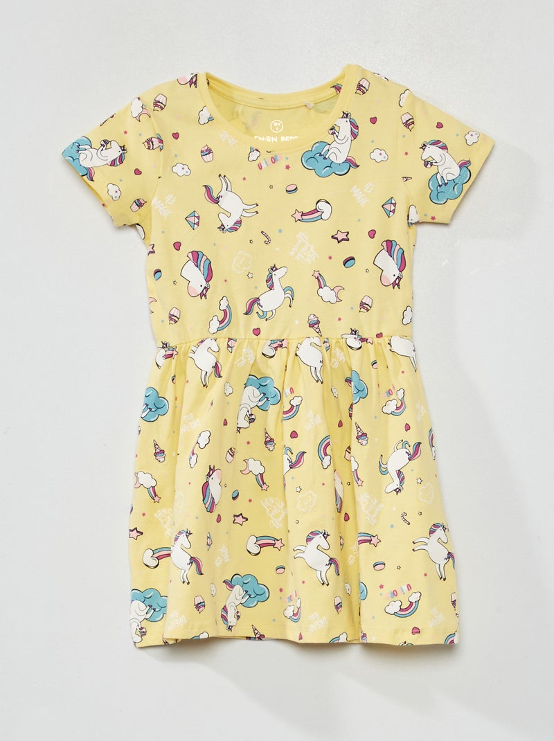 Robe Ranya bleue imprimé à pois