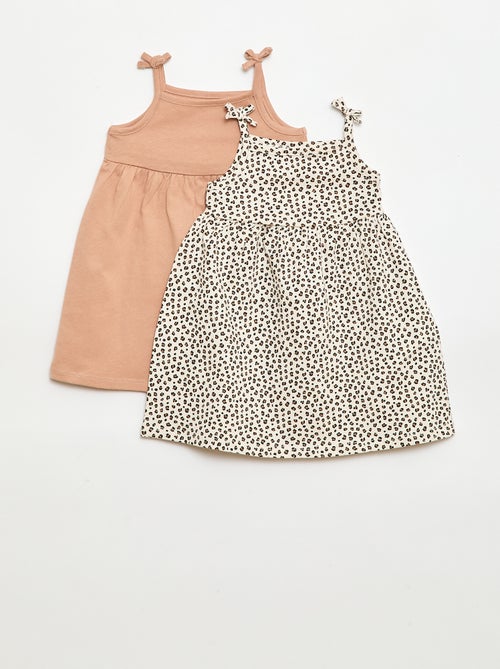 Lot de 2 robes à bretelles - Kiabi