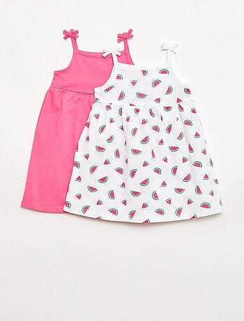 Lot de 2 robes à bretelles