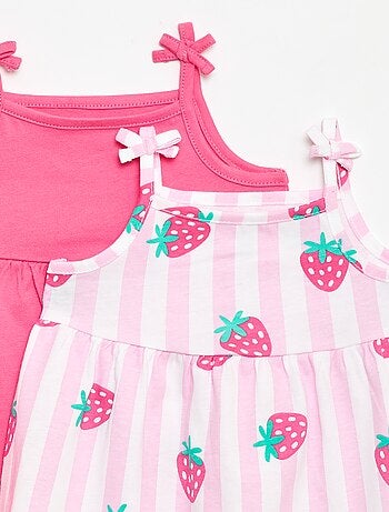 Lot de 2 robes à bretelles