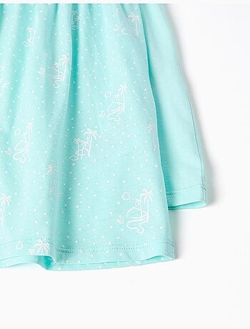 Lot de 2 robes à manches courtes unies/imprimées