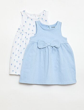 Lot de 2 robes avec nœud fantaisie